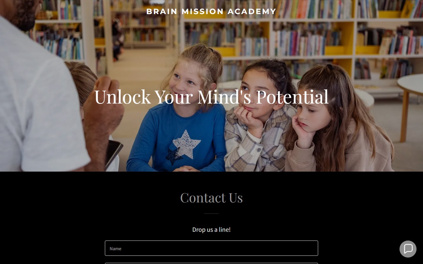 Brain Mission Academy website